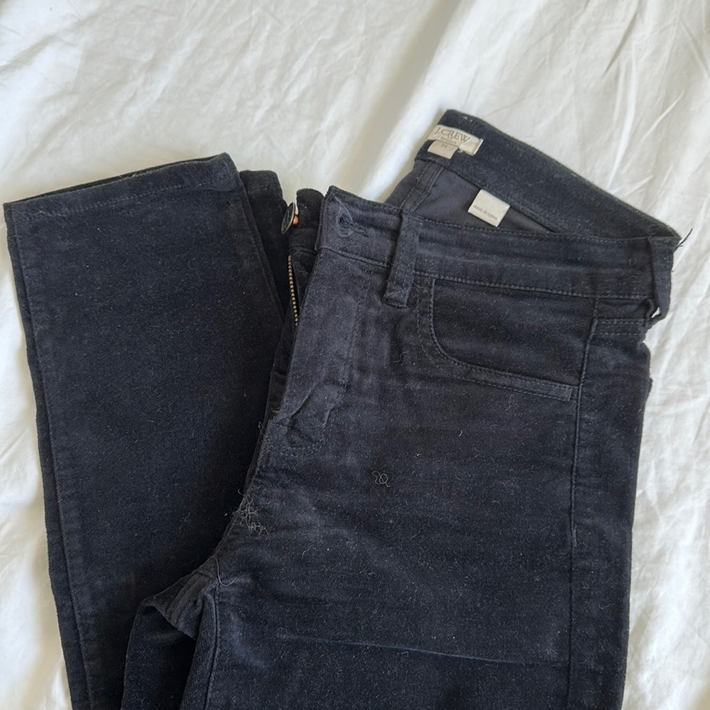 Jcrew velvet jeans size 25 stretchy